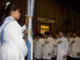 Alumnos de 4° Grado Prometieron Lealtad a la Bandera