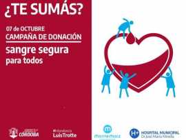 Campaña de donación de sangre en el Hospital