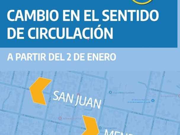 Calles San Juan y Mendoza ya son de mano única