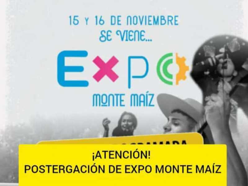 Postergación de la Expo Monte Maíz