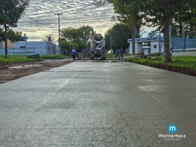 Avances en repavimentación de calle Misiones