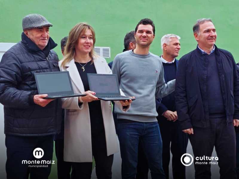 Entregaron equipamiento a escuelas de Monte Maíz