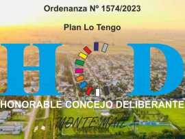 Ordenanza 1574/2023 - Plan Lo Tengo