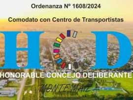 Ordenanza 1608/2024 - Comodato con centro de transportistas